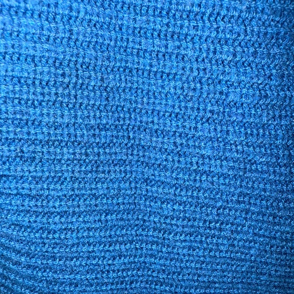 J. Jill Vibrant Blue Crew Neck Oversized Sweater - Picture 4 of 4